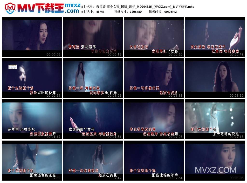 蒋雪璇-那个女孩_国语_流行_MD204825